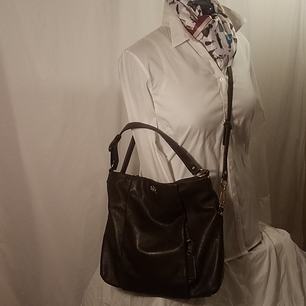 Coach Soho Shoulder Leather Bag Chocolate 21762